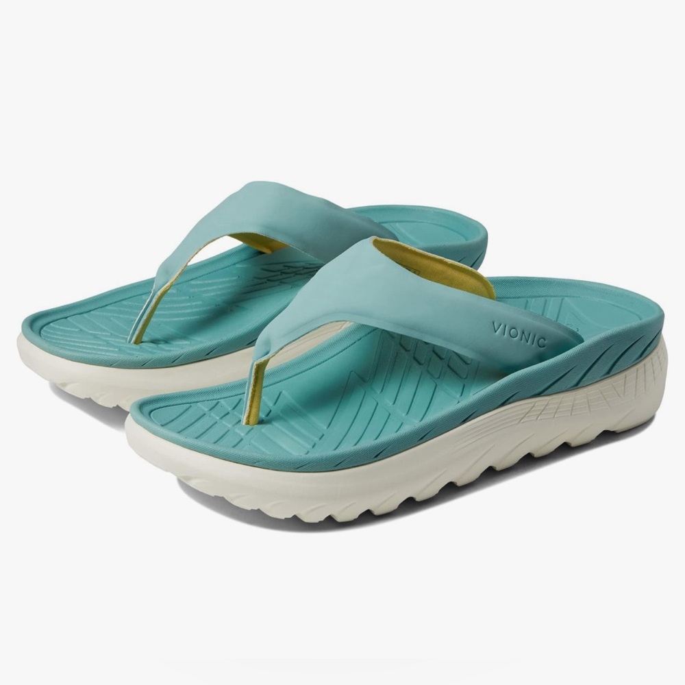 Vionic Restore gray sandals walking summer casual classic comfy outdoor vacation